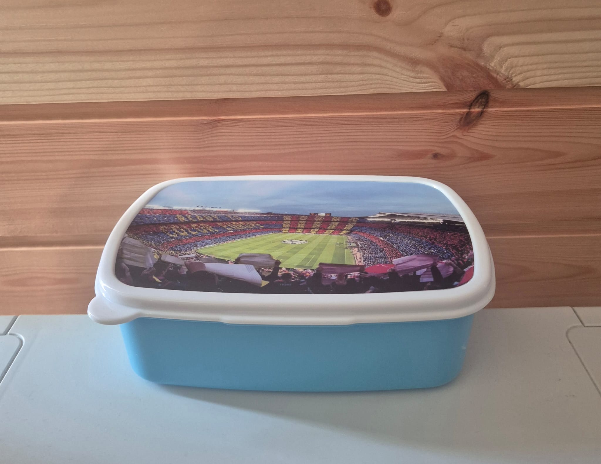 Unieke FC Barcelona Broodtrommel!