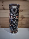 STOERE RVS TUMBLER MET DOODSKOP DESIGN